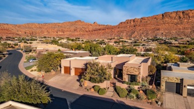 Experience luxurious living in this exquisite AJ Construction on Entrada at Snow Canyon in Utah - for sale on GolfHomes.com, golf home, golf lot