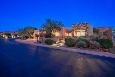 Experience luxurious living in this exquisite AJ Construction on Entrada at Snow Canyon in Utah - for sale on GolfHomes.com, golf home, golf lot