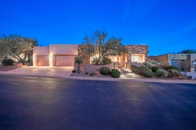 Experience luxurious living in this exquisite AJ Construction on Entrada at Snow Canyon in Utah - for sale on GolfHomes.com, golf home, golf lot
