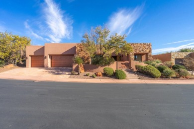 Experience luxurious living in this exquisite AJ Construction on Entrada at Snow Canyon in Utah - for sale on GolfHomes.com, golf home, golf lot