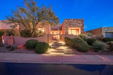Experience luxurious living in this exquisite AJ Construction on Entrada at Snow Canyon in Utah - for sale on GolfHomes.com, golf home, golf lot