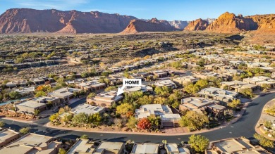 Experience luxurious living in this exquisite AJ Construction on Entrada at Snow Canyon in Utah - for sale on GolfHomes.com, golf home, golf lot