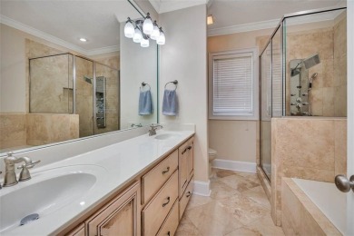 Absolutely Stunning! From the moment you walk in the travertine on Oak Grove Island Golf and Country Club in Georgia - for sale on GolfHomes.com, golf home, golf lot