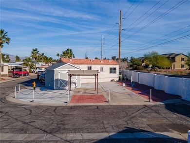 Rare oversized corner RV lot in gated Riverview RV Resort on Riverview Golf Course in Arizona - for sale on GolfHomes.com, golf home, golf lot