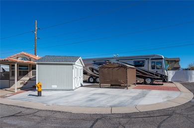 Rare oversized corner RV lot in gated Riverview RV Resort on Riverview Golf Course in Arizona - for sale on GolfHomes.com, golf home, golf lot