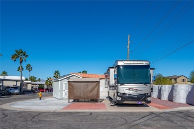 Rare oversized corner RV lot in gated Riverview RV Resort on Riverview Golf Course in Arizona - for sale on GolfHomes.com, golf home, golf lot