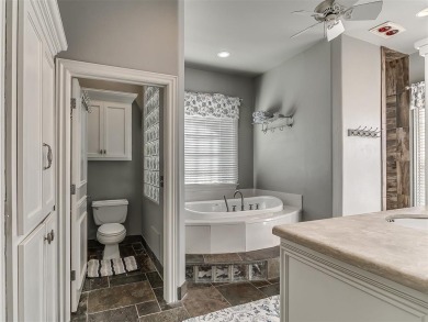 Located in Oakdale Schools, this thoughtfully designed home sits on River Oaks Golf Club in Oklahoma - for sale on GolfHomes.com, golf home, golf lot