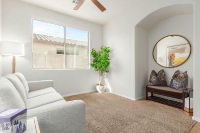 Welcome to this meticulously maintained 3-bedroom, 2-bathroom + on Estrella Mountain Ranch Golf Course in Arizona - for sale on GolfHomes.com, golf home, golf lot