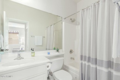 Welcome to this meticulously maintained 3-bedroom, 2-bathroom + on Estrella Mountain Ranch Golf Course in Arizona - for sale on GolfHomes.com, golf home, golf lot