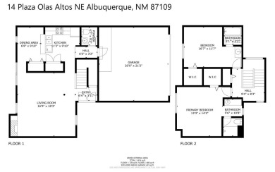 Welcome to your bright, 2-story, end-unit townhome in the Villa on Arroyo Del Oso Golf Course in New Mexico - for sale on GolfHomes.com, golf home, golf lot