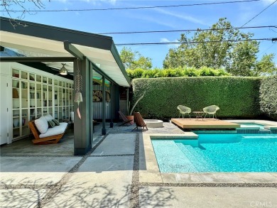 The essence of a Cliff May Rancho is the indoor/outdoor living on El Dorado Park Golf Course in California - for sale on GolfHomes.com, golf home, golf lot