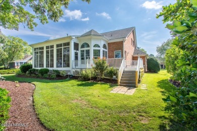 Beautiful sunset views over 17th hole, marina and Yeopim River on Sound Golf Links at Albemarle Plantation in North Carolina - for sale on GolfHomes.com, golf home, golf lot