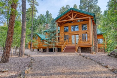 Charming Log-Sided Retreat in Prestigious White Mountain Summer on White Mountain Country Club in Arizona - for sale on GolfHomes.com, golf home, golf lot