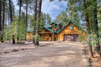 Charming Log-Sided Retreat in Prestigious White Mountain Summer on White Mountain Country Club in Arizona - for sale on GolfHomes.com, golf home, golf lot