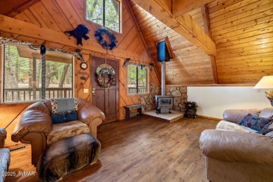 Charming chalet cabin nestled among the tall pines in Pinetop on Pinetop Lakes Golf and Country Club in Arizona - for sale on GolfHomes.com, golf home, golf lot