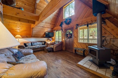 Charming chalet cabin nestled among the tall pines in Pinetop on Pinetop Lakes Golf and Country Club in Arizona - for sale on GolfHomes.com, golf home, golf lot