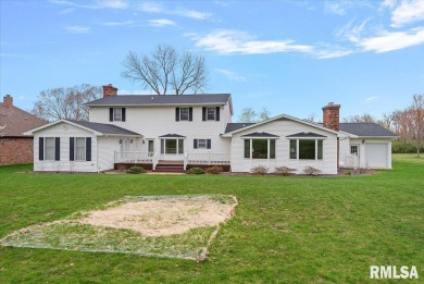 A stately find on the Jacksonville Country Club golf course.  A on Jacksonville Country Club in Illinois - for sale on GolfHomes.com, golf home, golf lot