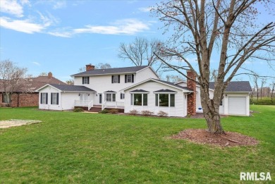 A stately find on the Jacksonville Country Club golf course.  A on Jacksonville Country Club in Illinois - for sale on GolfHomes.com, golf home, golf lot