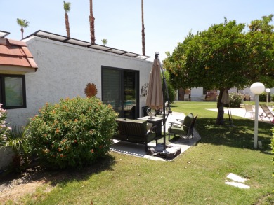 Meet your new poolside desert retreat! This 1,400 sf condo has on Cathedral Canyon Golf and Tennis Club in California - for sale on GolfHomes.com, golf home, golf lot
