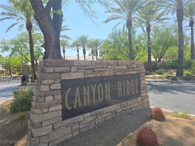 Just listed! Located in Canyon Ridge community adjacent to TPC on TPC Las Vegas in Nevada - for sale on GolfHomes.com, golf home, golf lot