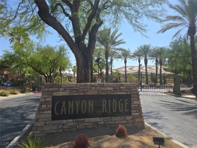 Just listed! Located in Canyon Ridge community adjacent to TPC on TPC Las Vegas in Nevada - for sale on GolfHomes.com, golf home, golf lot