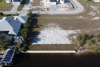 BEAUTIFUL 200ft Wide GULF ACCESS LOT!! BRAND NEW 10FT SEAWALL on Burnt Store Golf Club in Florida - for sale on GolfHomes.com, golf home, golf lot