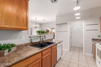Welcome to this charming single-level home located in the highly on The Golf Club At Johnson Ranch in Arizona - for sale on GolfHomes.com, golf home, golf lot