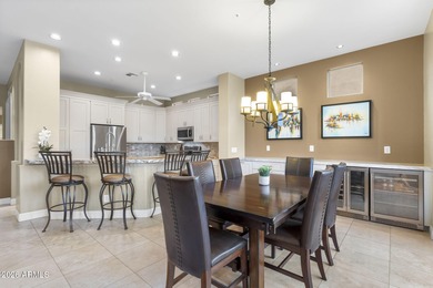 Backing to a wash w/ Mountain Views, this stunning great-room on Sanctuary Golf Course At WestWorld in Arizona - for sale on GolfHomes.com, golf home, golf lot