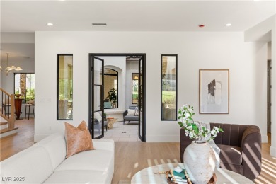 Perched on an elevated lot with panoramic golf and Red Rock on Red Rock Country Club in Nevada - for sale on GolfHomes.com, golf home, golf lot