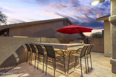 Backing to a wash w/ Mountain Views, this stunning great-room on Sanctuary Golf Course At WestWorld in Arizona - for sale on GolfHomes.com, golf home, golf lot