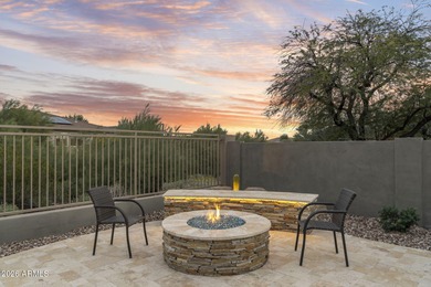 Backing to a wash w/ Mountain Views, this stunning great-room on Sanctuary Golf Course At WestWorld in Arizona - for sale on GolfHomes.com, golf home, golf lot