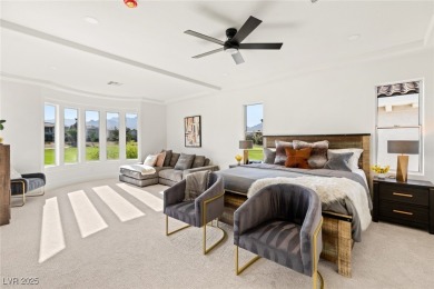 Perched on an elevated lot with panoramic golf and Red Rock on Red Rock Country Club in Nevada - for sale on GolfHomes.com, golf home, golf lot