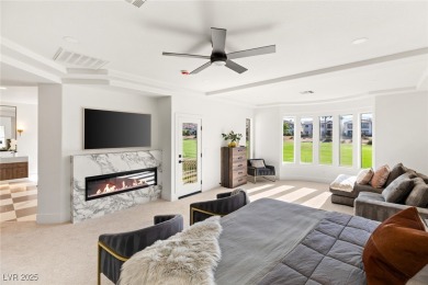 Perched on an elevated lot with panoramic golf and Red Rock on Red Rock Country Club in Nevada - for sale on GolfHomes.com, golf home, golf lot
