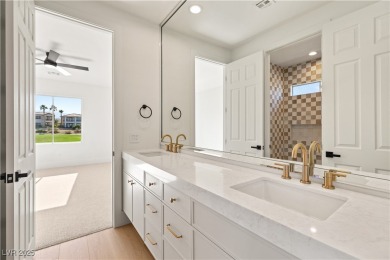 Perched on an elevated lot with panoramic golf and Red Rock on Red Rock Country Club in Nevada - for sale on GolfHomes.com, golf home, golf lot