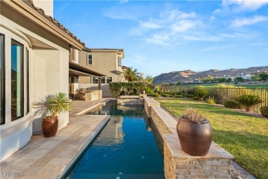 Perched on an elevated lot with panoramic golf and Red Rock on Red Rock Country Club in Nevada - for sale on GolfHomes.com, golf home, golf lot