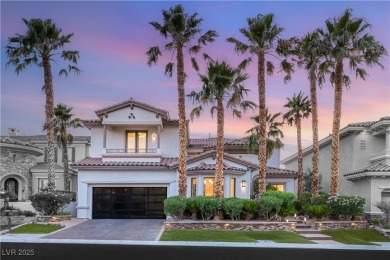 Perched on an elevated lot with panoramic golf and Red Rock on Red Rock Country Club in Nevada - for sale on GolfHomes.com, golf home, golf lot