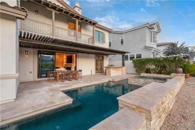 Perched on an elevated lot with panoramic golf and Red Rock on Red Rock Country Club in Nevada - for sale on GolfHomes.com, golf home, golf lot
