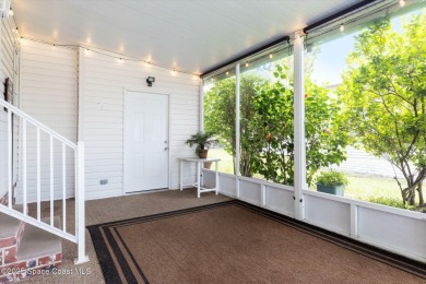 Welcome to Barefoot Bay! This 2 bedroom, 2 bath home is walking on Barefoot Bay Golf Course in Florida - for sale on GolfHomes.com, golf home, golf lot