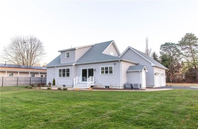 Fall in love with this light and airy NEW CONSTRUCTION custom on Potowomut Golf Club in Rhode Island - for sale on GolfHomes.com, golf home, golf lot