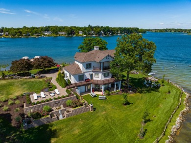 Discover unparalleled luxury on this exclusive private island on Battle Creek Country Club in Michigan - for sale on GolfHomes.com, golf home, golf lot