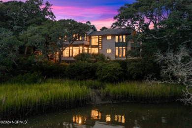 This unique Michael Moorefield designed home embraces nature's on Bald Head Island Golf Club in North Carolina - for sale on GolfHomes.com, golf home, golf lot