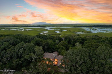 This unique Michael Moorefield designed home embraces nature's on Bald Head Island Golf Club in North Carolina - for sale on GolfHomes.com, golf home, golf lot