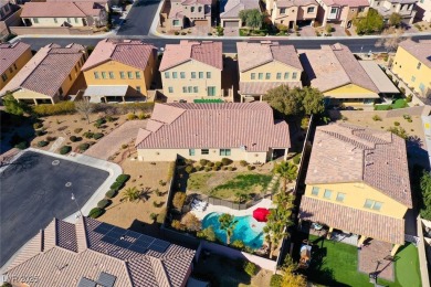 Discover your dream home in this guard-gated golf course on Rhodes Ranch Golf Club in Nevada - for sale on GolfHomes.com, golf home, golf lot