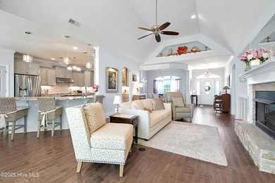 Quality & style combine in this stunning home built by Barker & on Compass Pointe Golf Course in North Carolina - for sale on GolfHomes.com, golf home, golf lot