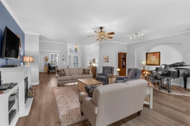 This St. James floor plan backing on the 10th tee of the Kings on Kings Ridge Golf Club in Florida - for sale on GolfHomes.com, golf home, golf lot