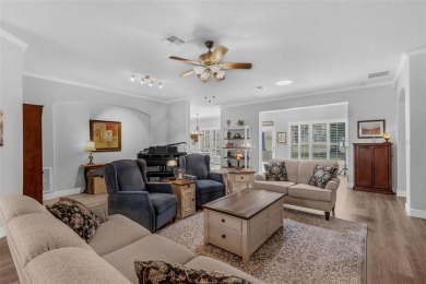 This St. James floor plan backing on the 10th tee of the Kings on Kings Ridge Golf Club in Florida - for sale on GolfHomes.com, golf home, golf lot