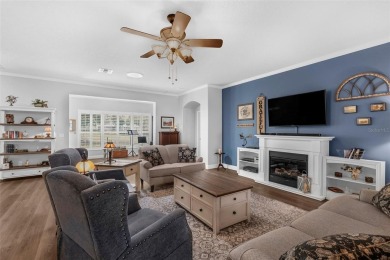 This St. James floor plan backing on the 10th tee of the Kings on Kings Ridge Golf Club in Florida - for sale on GolfHomes.com, golf home, golf lot