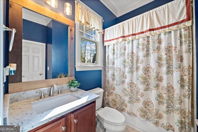 Stunning Craftsman Home surrounded by seasonal mountain views on The Highlands Course at Lake Arrowhead in Georgia - for sale on GolfHomes.com, golf home, golf lot