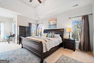 Stunning Craftsman Home surrounded by seasonal mountain views on The Highlands Course at Lake Arrowhead in Georgia - for sale on GolfHomes.com, golf home, golf lot