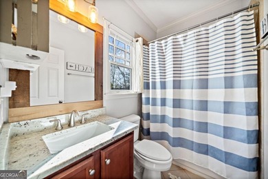 Stunning Craftsman Home surrounded by seasonal mountain views on The Highlands Course at Lake Arrowhead in Georgia - for sale on GolfHomes.com, golf home, golf lot